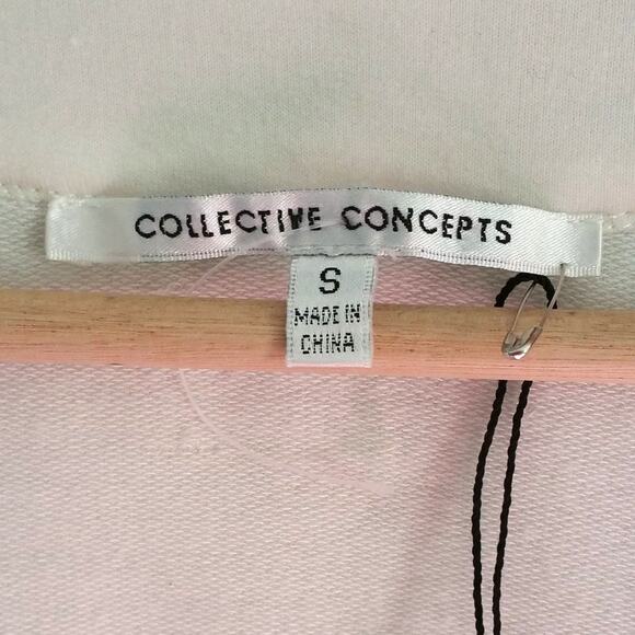Collective Concepts White Short Sleeve Cardigan Size S - Picture 6 of 8